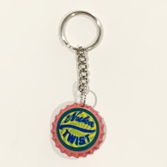 Fallout 4 Nuka Twist Cap Keychain - 3.5inch Gaming Keychain - Picture 3 of 7